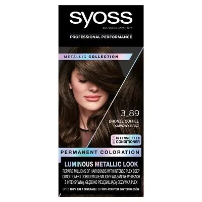 Ngjyrë për flokë Syoss, 3-89 Bronze Coffee, 60 ml - 1