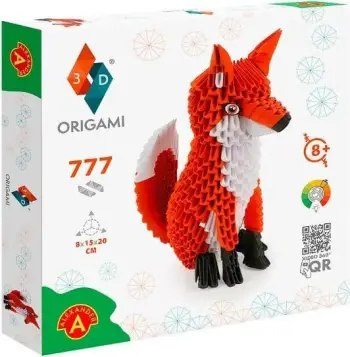 Set kreativ origami 3D Alexander Fox ALEX, 777 pjesë, portokalli