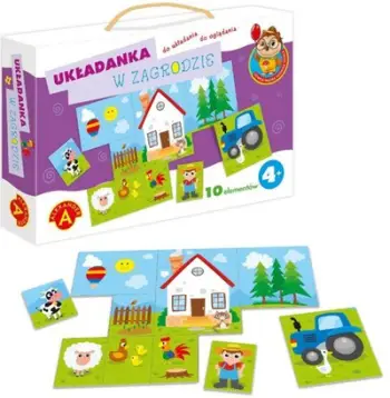 Puzzle Alexander In the yard - the Smart Head Owl, 10 elemente