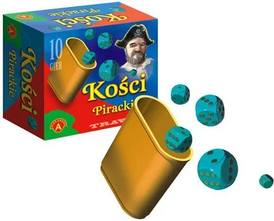 Lojë me zare pirati Alexander, 6 copë, të kaltër - 1