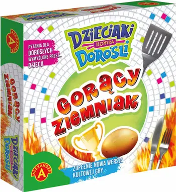 Loja shoqërore Alexander Hot Potato Kids vs Adults, 440 pyetje, për fëmijë dhe të rritur, shumëngjyrëshe