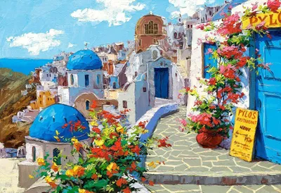 Puzzle Castorland, Spring in Santorini, 2000 pjesë - 2