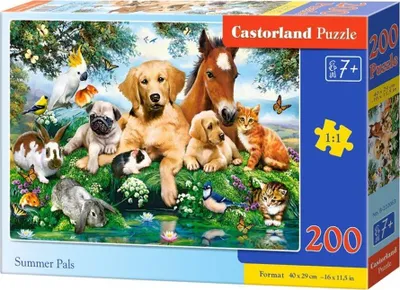 Lodër puzzle Castorland Summer Pals, 7+, 200 elemente - 1