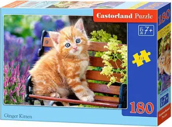 Lodër puzzle Castorland Red Kitten, 180 elemente