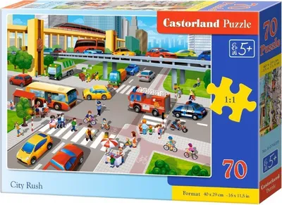 Puzzle Castorland City Rush, 70 copë - 1