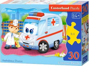 Puzzle Castorland Doctor Ambulance - 03471, 30 elemente
