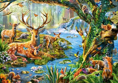 Puzzle Castorland Forest Life, 500 elemente - 2