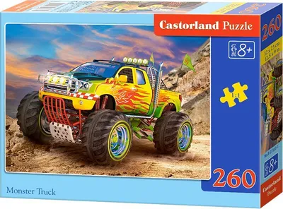 Lodër puzzle Castorland Monster Truck, 8+, 260 elemente - 1