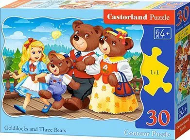 Puzzle Castorland Goldilocks and Three Bears, 30 elemente - 1