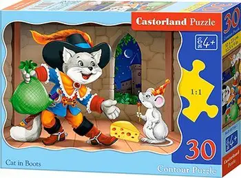 Lojë Puzzle Castorland - Cat in Boots, 30 elemente