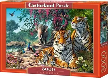 Puzzle Castorland Tiger Sanctuary, 3000 copë, 92x68 cm, shumëngjyrësh