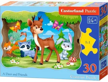 Puzzle Castorland A deer and friends, 30 elemente