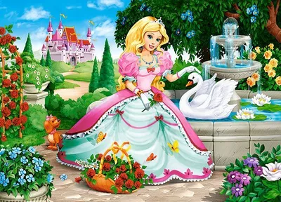 Puzzle Castorland Princess with Swan, 60 elemente - 2