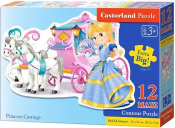 Puzzle Castorland MAXI Princess with Carriage 120017,12 elemente