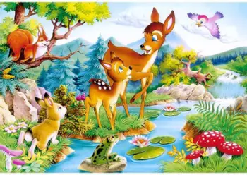 Puzzle Castorland Roe-dreers (12725), 120 copë