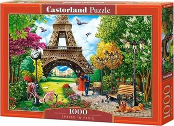 Puzzle Castorland Spring in Paris, 1000 copa, 68 x 47 cm, shumëngjyrëshe