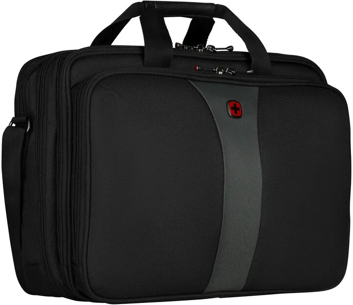 Ҫantë për laptop Wenger legacy 17”, e zezë/hirtë - 4
