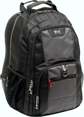 Çantë shpine Wenger Pillar për laptop 15.6 inç, e zezë/gri