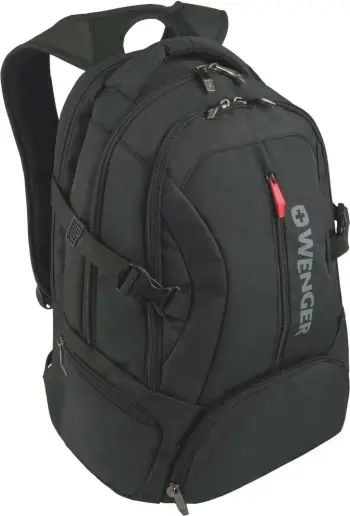 Çantë shpine Wenger Transit për laptop 15.6 inç, e zezë