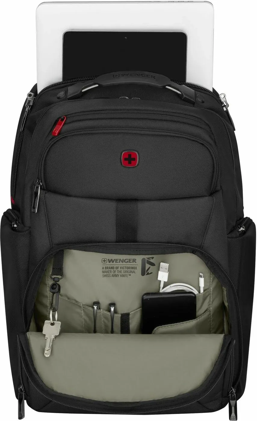 Çantë shpine Wenger Meteor 43, 17 inç, xhep për tablet, e zezë - 4