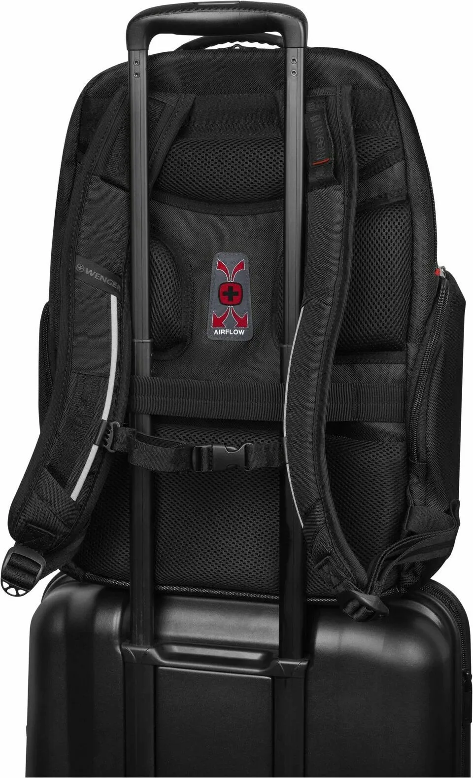 Çantë shpine Wenger Meteor 43, 17 inç, xhep për tablet, e zezë - 7