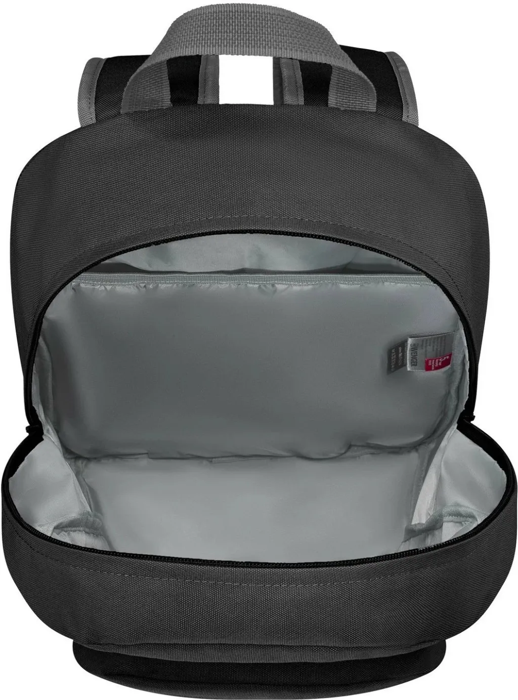 Çantë shpine Wenger SwissGear Crango, 15.6", material i ricikluar, e zezë - 3