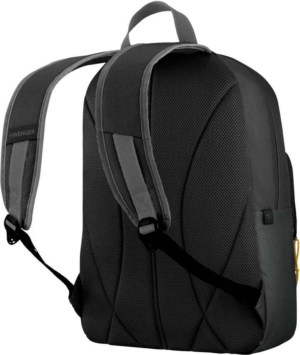 Çantë shpine Wenger SwissGear Crango, 15.6", material i ricikluar, e zezë - 4
