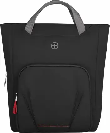 Çantë vertikale Wenger Motion Vertical Tote 16 inç, e zezë