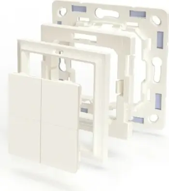 Switch Shelly BLU Wall 4 Adapter Gira & Merten, ngjyrë fildishi
