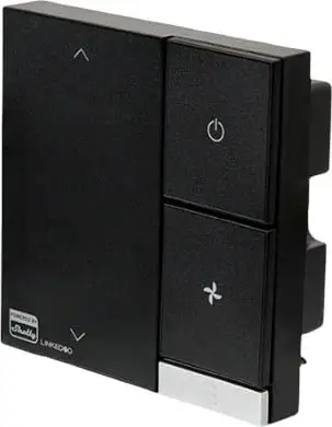 Termostat i mençur Shelly LinkedGo Smart HVAC, Wi-Fi Bluetooth, kontroll ngrohje dhe ftohje, i bardhë
