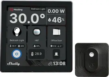 Aksesor i mençur Shelly Wall Display + BLU H&T, 8GB, Wi-Fi, Bluetooth, zi