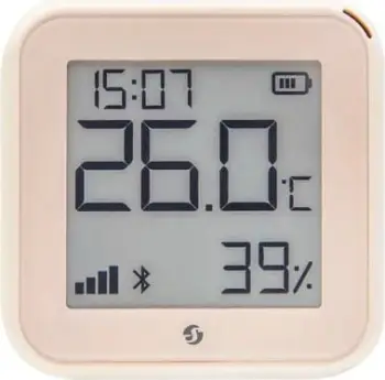 Sensor inteligjent Shelly Plus H&amp;T G3, temperaturë dhe lagështi, Bluetooth dhe Wi‑Fi, ivory