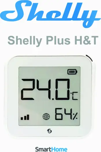 Detektor i lagështisë dhe temperaturës Shelly Plus