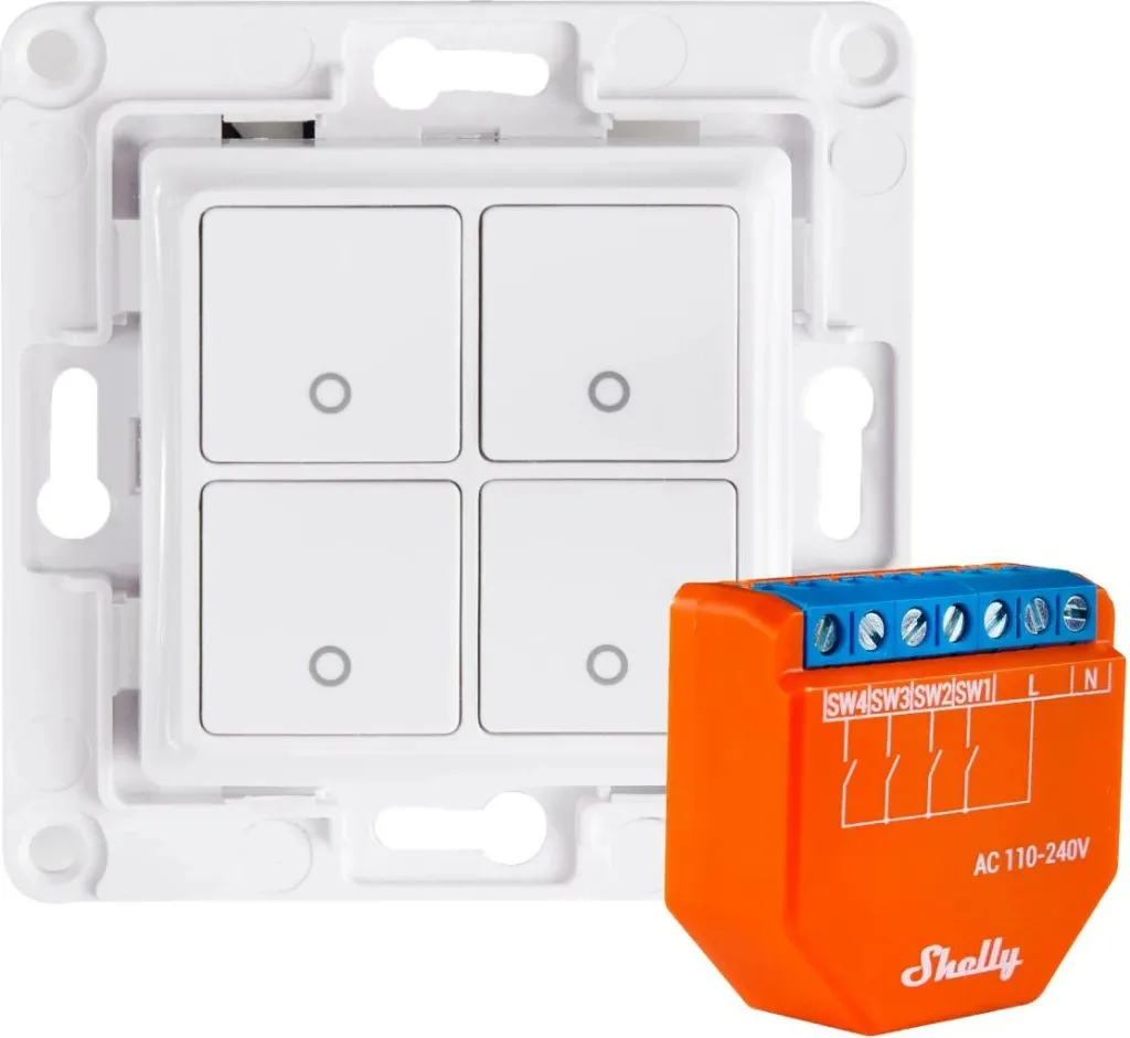 Pajisje e aktivizimit të veprimeve Shelly Plus i4 - 3