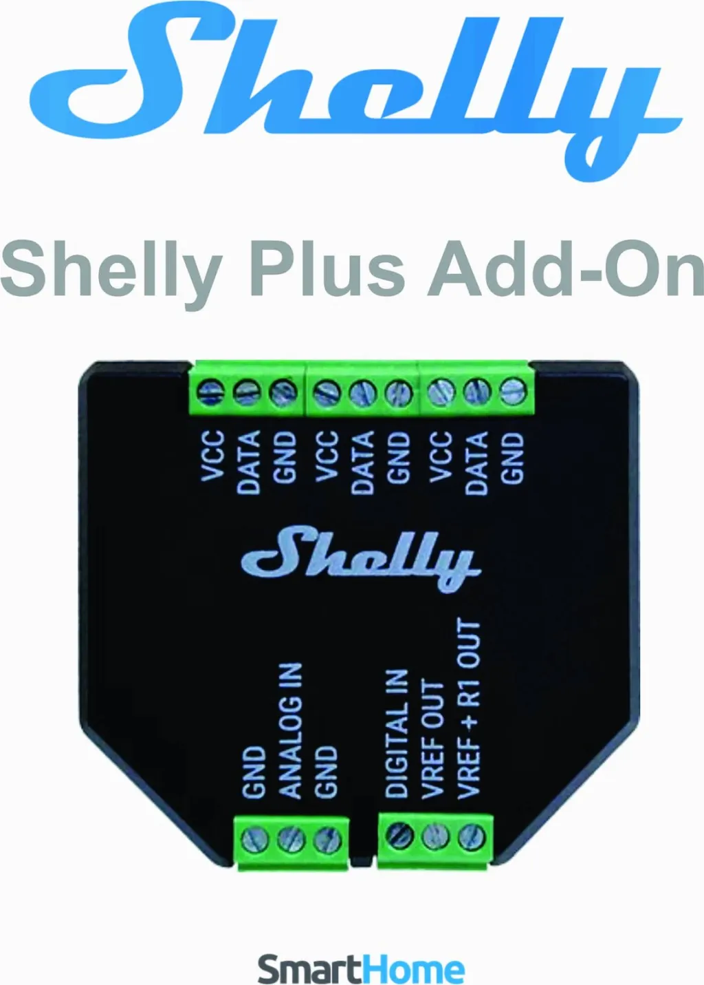 Modul zgjerues Shelly Plus Add-On, për matje temperature dhe lagështie - 1