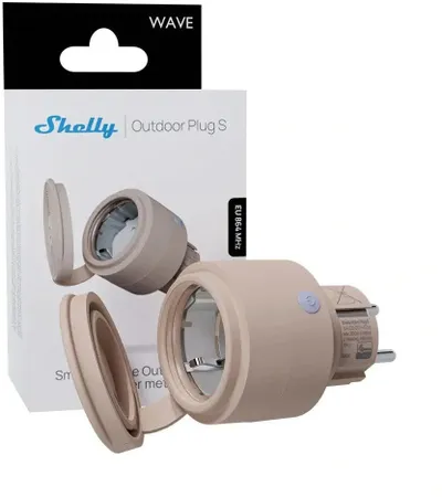 Prizë smart Shelly Wave Outdoor Plug S, për jashtë - 1