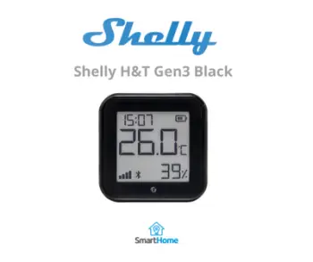 Termostat intelegjent Shelly H&T Gen3 Black