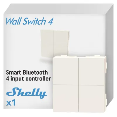 Ndërprerës intelegjent me 4 butona SHELLY BLU Wall Switch 4 - 4