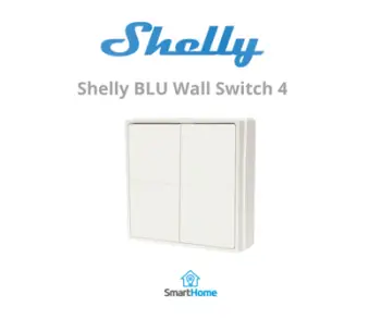 Ndërprerës intelegjent me 4 butona SHELLY BLU Wall Switch 4