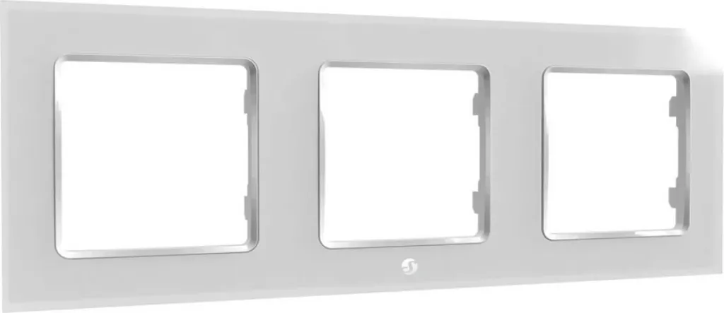 Shelly Wall Switch Frame, Shelly WF3, 220 mm, 80 mm, 1 cm, White - 1