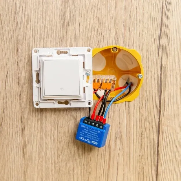 Smart switch Shelly 1 Mini Gen3, 1P, Wireless, 20 dBmW, 30 m, Blu - 2