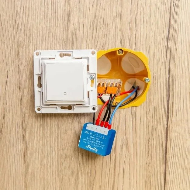 Smart switch Shelly Qubino Wave 1 Mini, Wireless, 25 dBmW, 868.4 MHz, Plastikë, Mat - 4