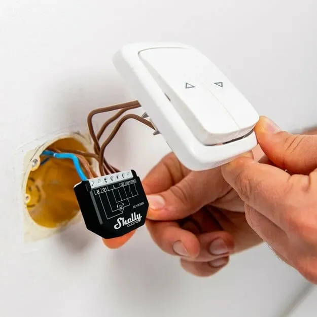 Modul smart Shelly Wave Shutter, rele për roleta dual, Z Wave - 2
