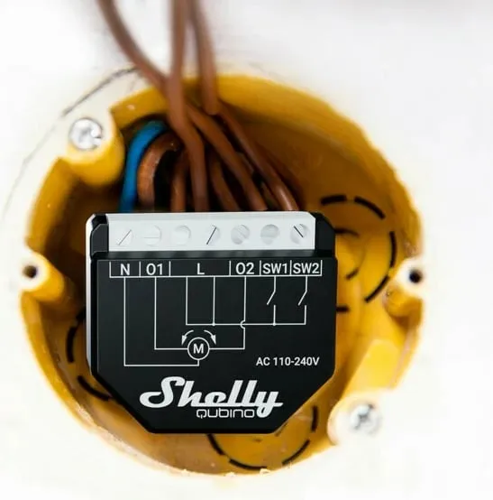Modul smart Shelly Wave Shutter, rele për roleta dual, Z Wave - 5