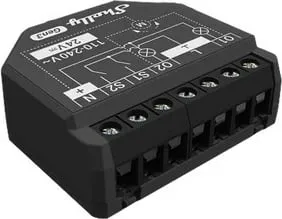 Smart switch Shelly 2PM Gen3, 2P, Wireless, 2402 MHz, Ngjyrë e zezë - 1
