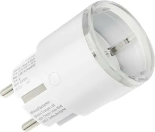 Prizë smart Shelly Plug S Gen3, monitorim energjie, WiFi, e bardhë - 1