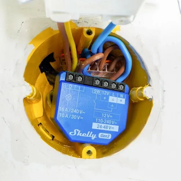 Smart switch Shelly 1 Gen3, 1P, Wireless, Blu - 4