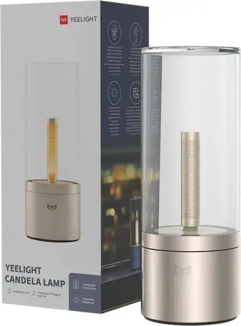 Llambë ambientale Yeelight Candela YLFWD-0019, me bateri, portë USB C, ngjyrë e artë