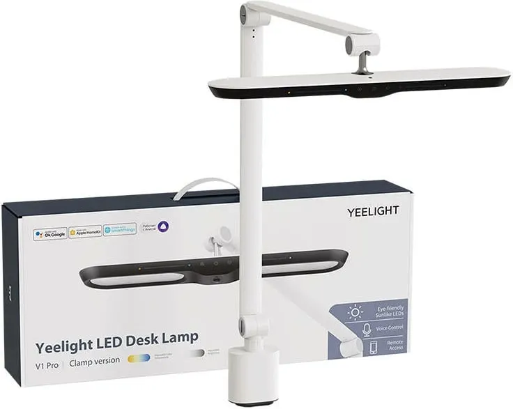 Llambë tavoline Yeelight V1 Pro me LED, me kapëse, e bardhë - 1
