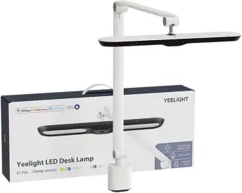 Llambë tavoline Yeelight V1 Pro me LED, me kapëse, e bardhë